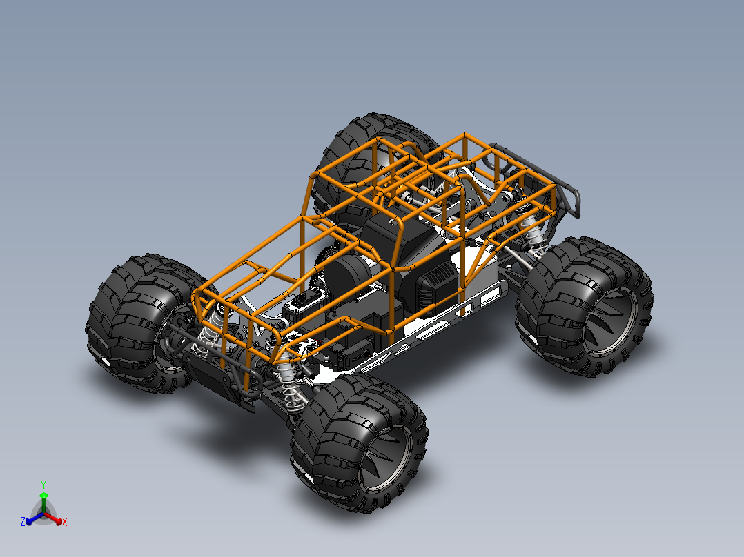 261狂暴吉普车SW设计正等轴测图