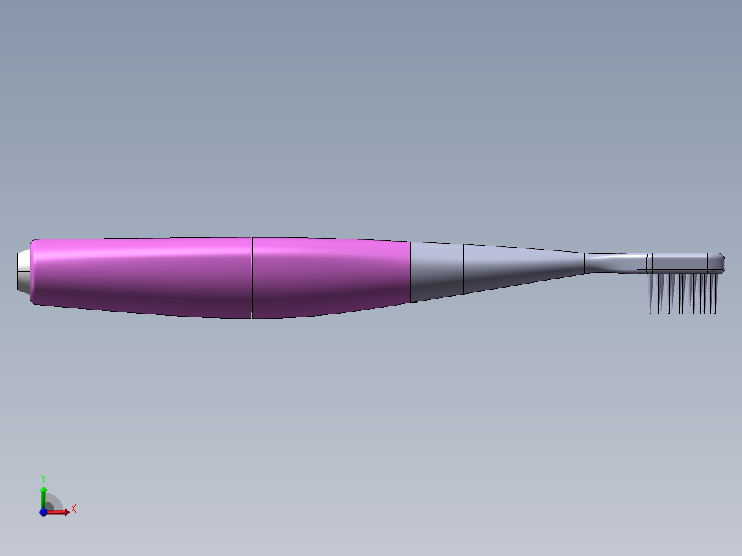 电动牙刷前视图