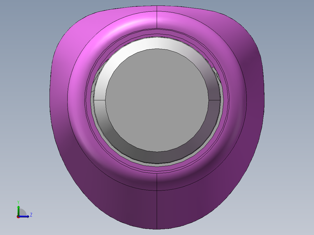 电动牙刷左视图