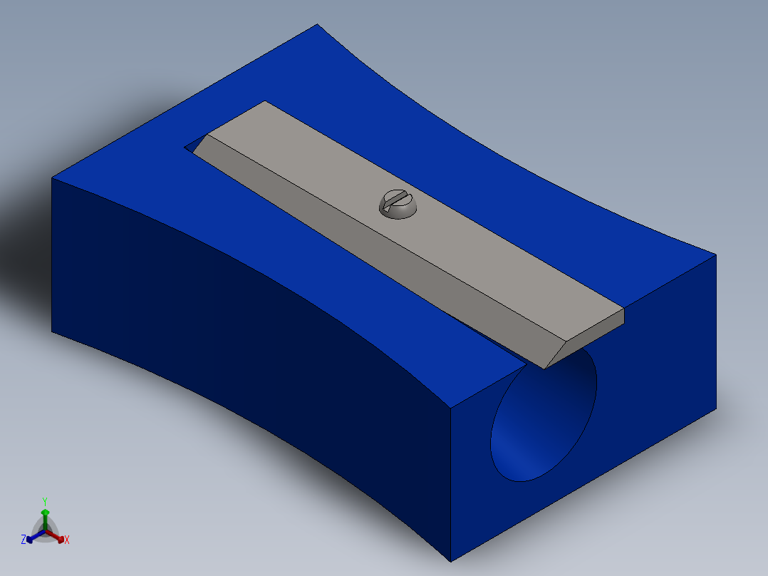 铅笔刀正等轴测图