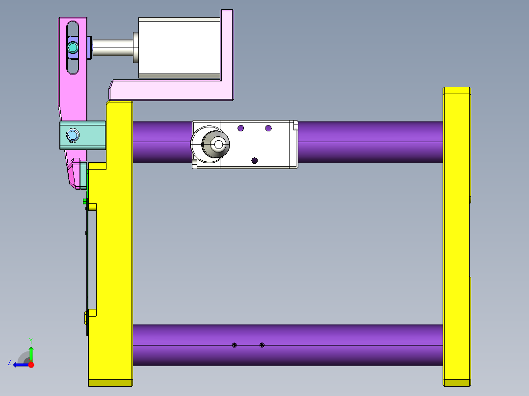 AM6-KB-笔记本CNC工装夹具三维模型CNC1右视图