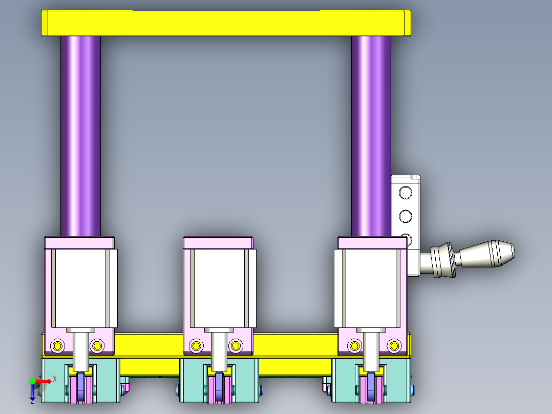 AM6-KB-笔记本CNC工装夹具三维模型CNC1俯视图