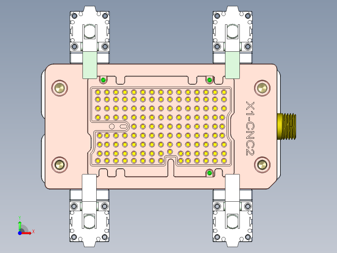 X1-CNC2笔记本CNC工装夹具三维模型-0122前视图