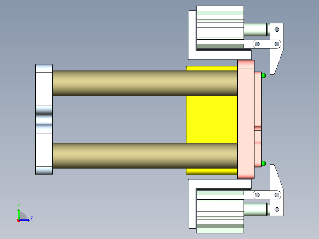 X1-CNC2笔记本CNC工装夹具三维模型-0122左视图