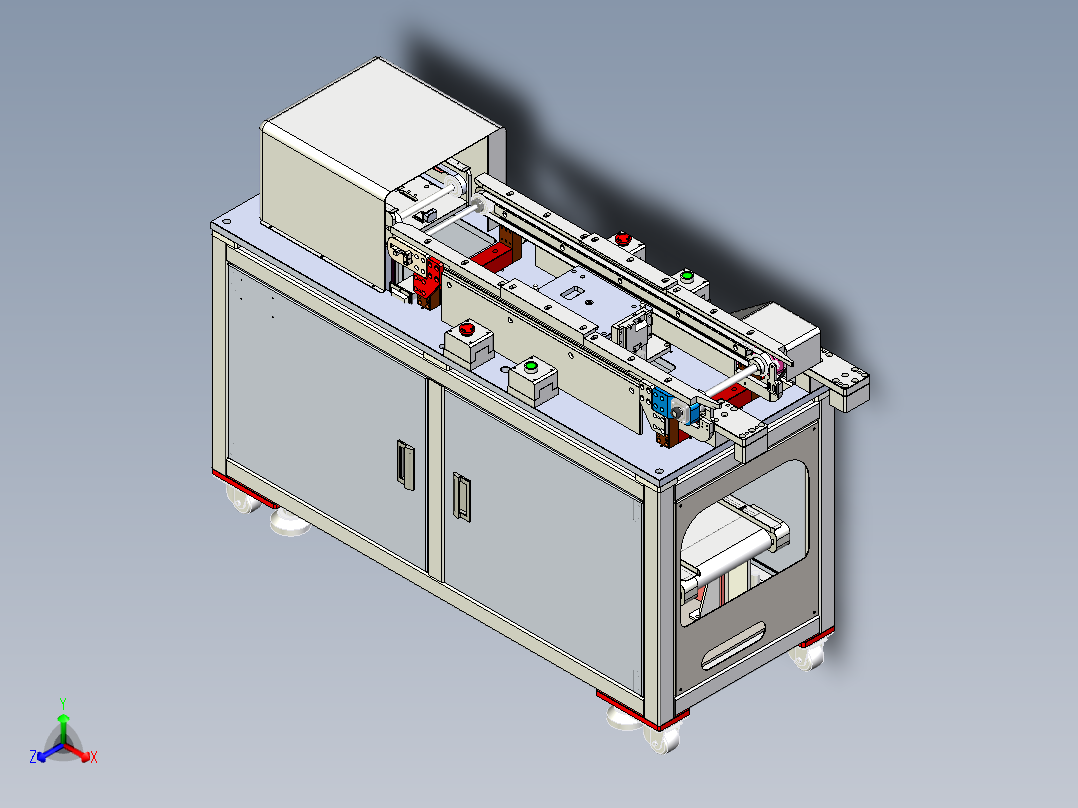 带流水线式升降机_step