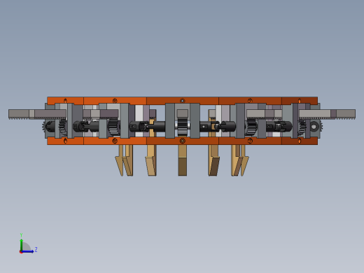 环形伸缩张紧机构设计sw18可编辑左视缩略图