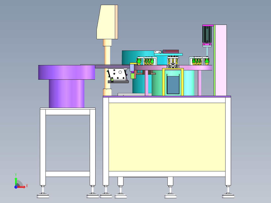 塑件自动压螺丝设备sw21可编辑前视图