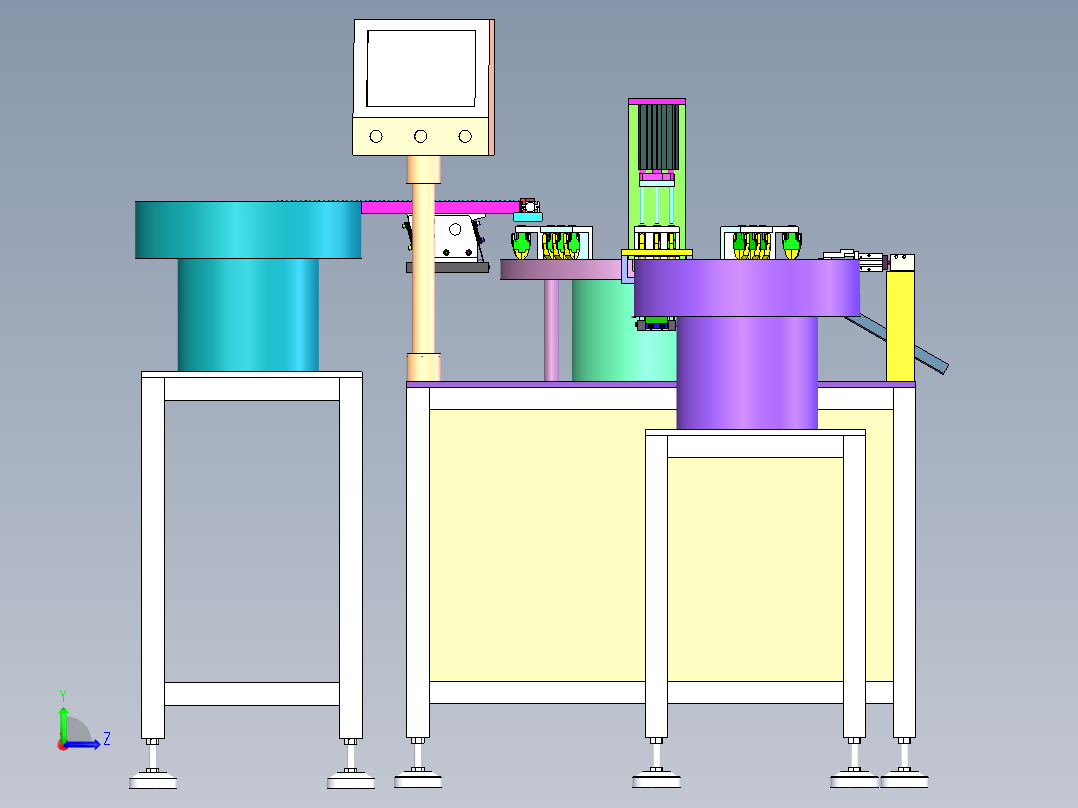 塑件自动压螺丝设备sw21可编辑左视图
