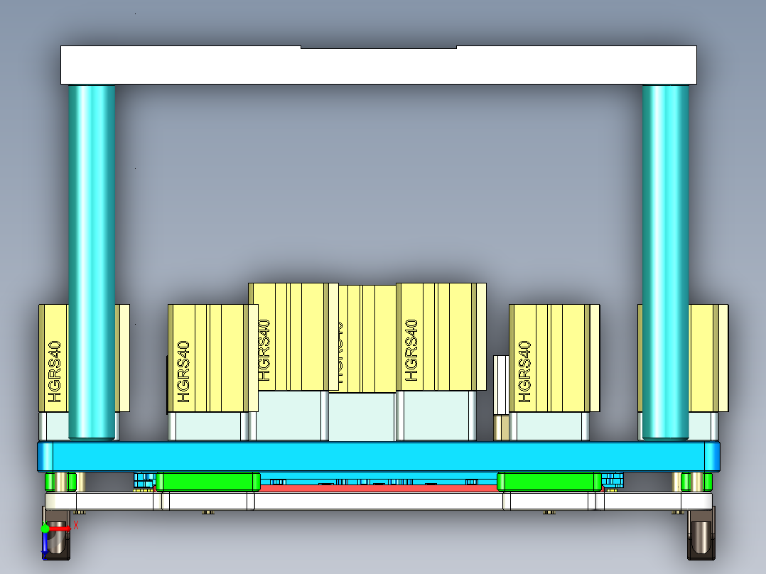 EDB41-C笔记本CNC工装夹具三维模型-JP版-CNC5-181129俯视图