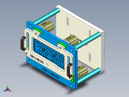 EDB41-C笔记本CNC工装夹具三维模型-JP版-CNC5-181129正等轴测缩略图