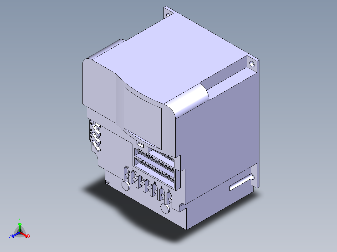西门子电气 6SE6440-2UD31-1CA1正等轴测图