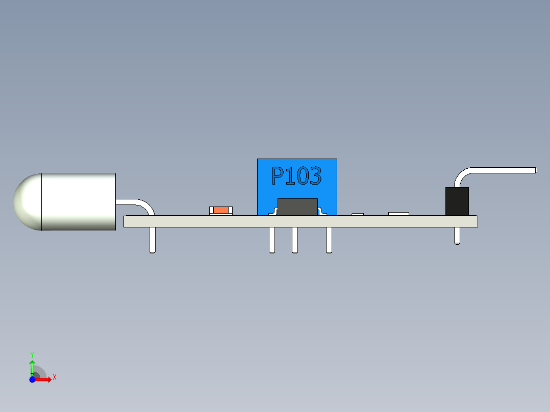 红外传感器LM393前视图