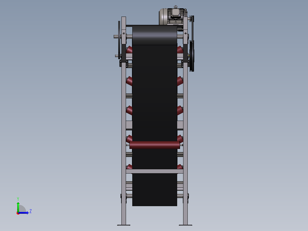 矿用6米输送带左视图