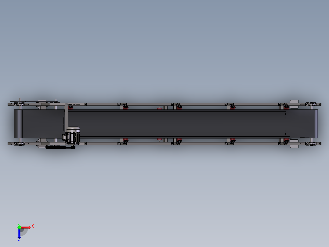 矿用6米输送带俯视图