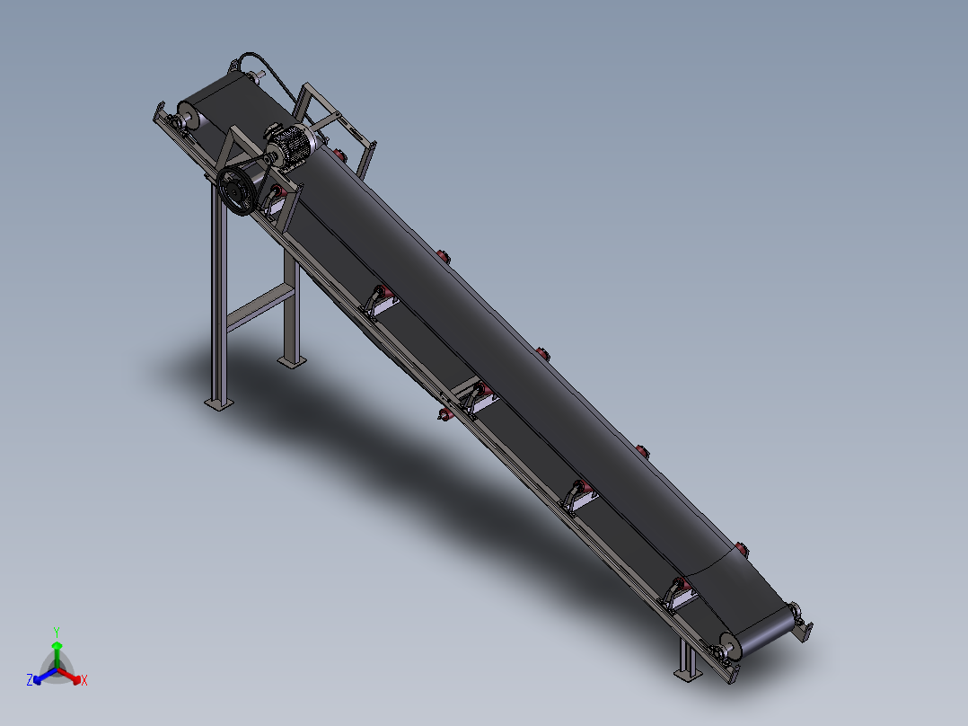 矿用6米输送带正等轴测图