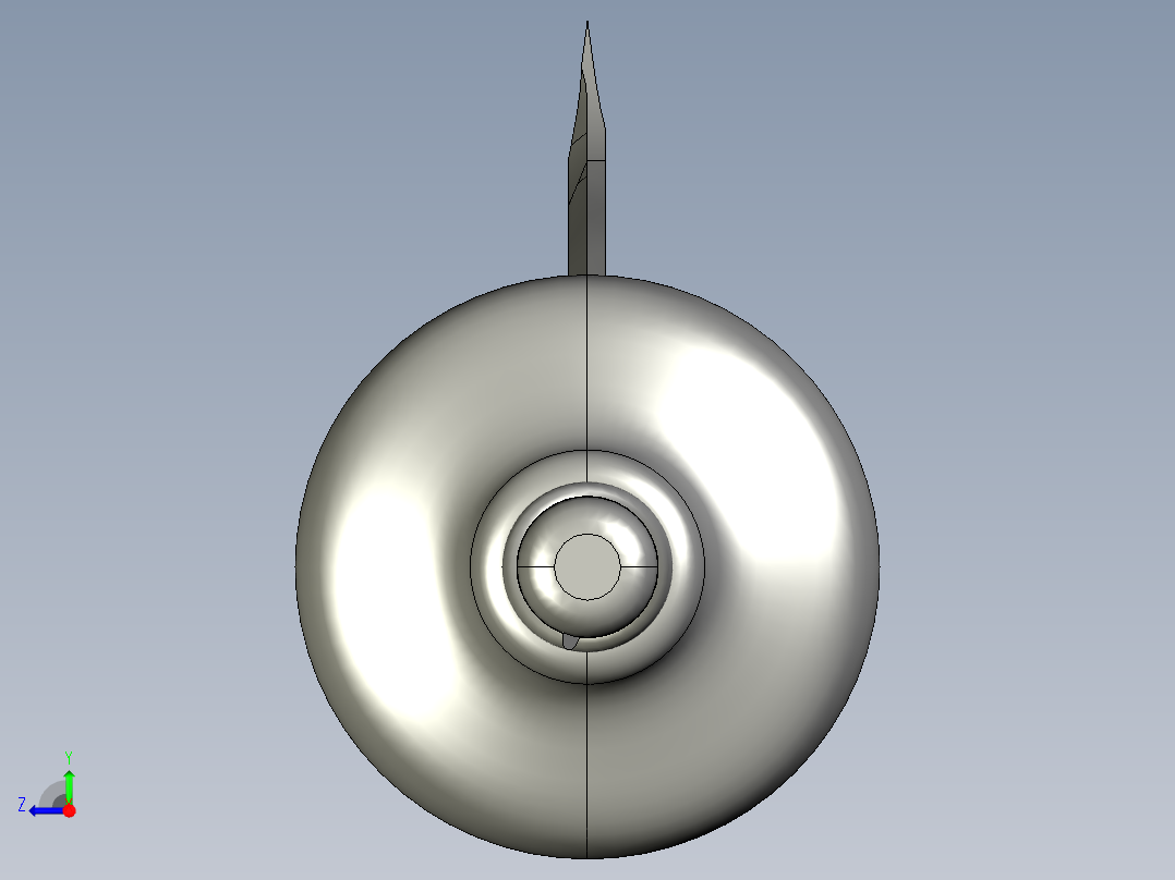 青龙偃月刀STP右视图