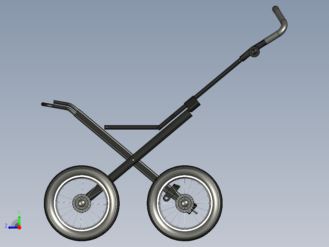 B3003704-婴儿车右视图