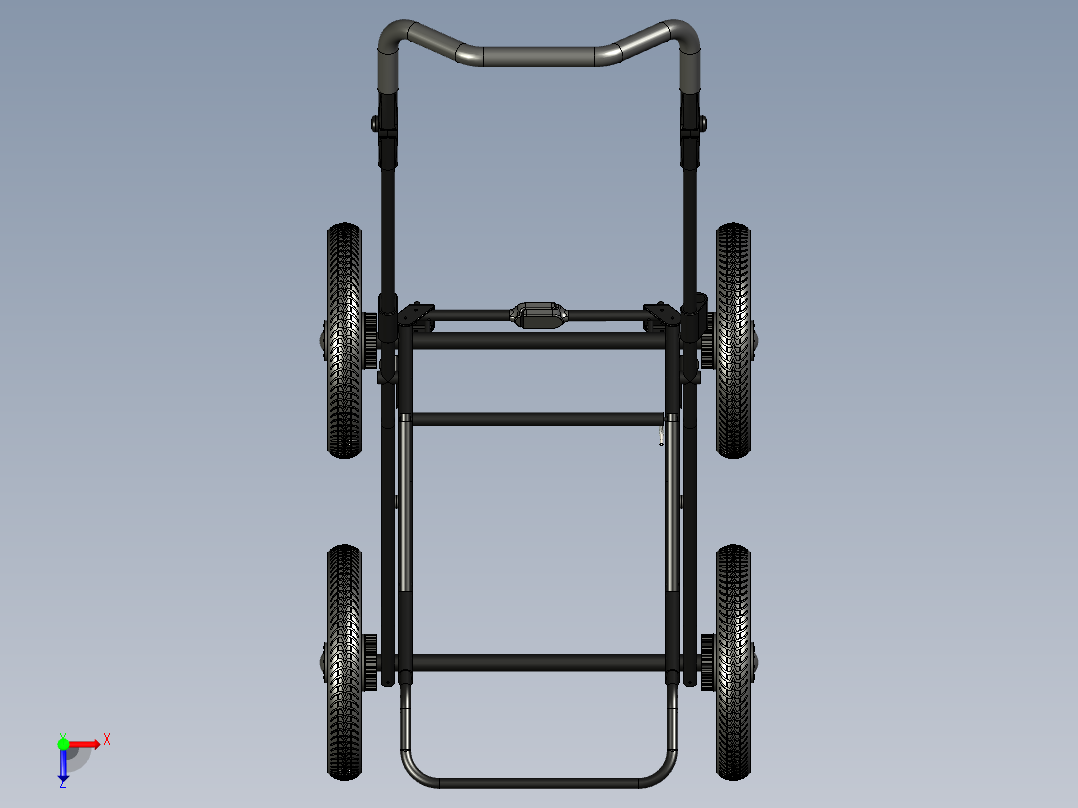 B3003704-婴儿车俯视图