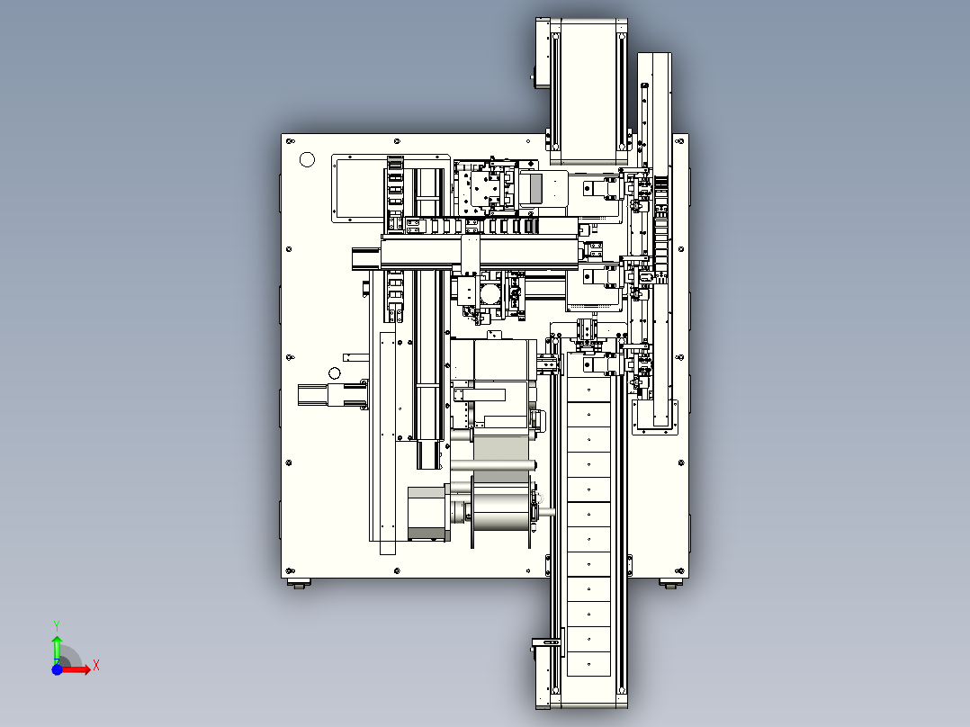自动化手机屏幕贴膜设备前视图