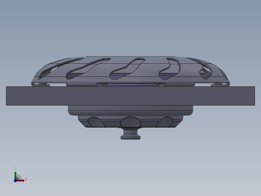 Saare游艇甲板出水孔 3D模型SolidWorks三维设计图前视缩略图