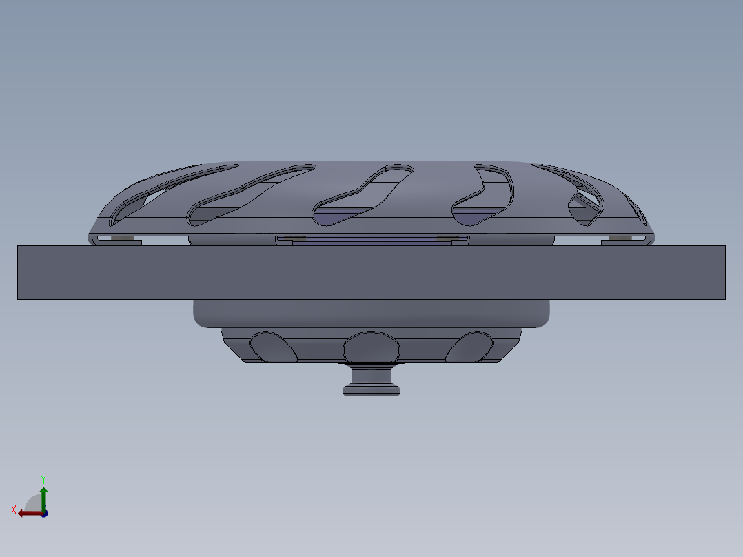 Saare游艇甲板出水孔 3D模型SolidWorks三维设计图后视图