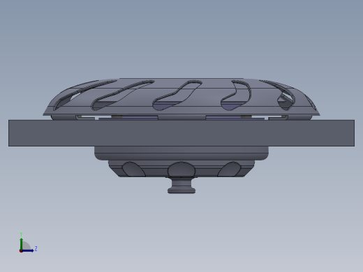 Saare游艇甲板出水孔 3D模型SolidWorks三维设计图左视缩略图