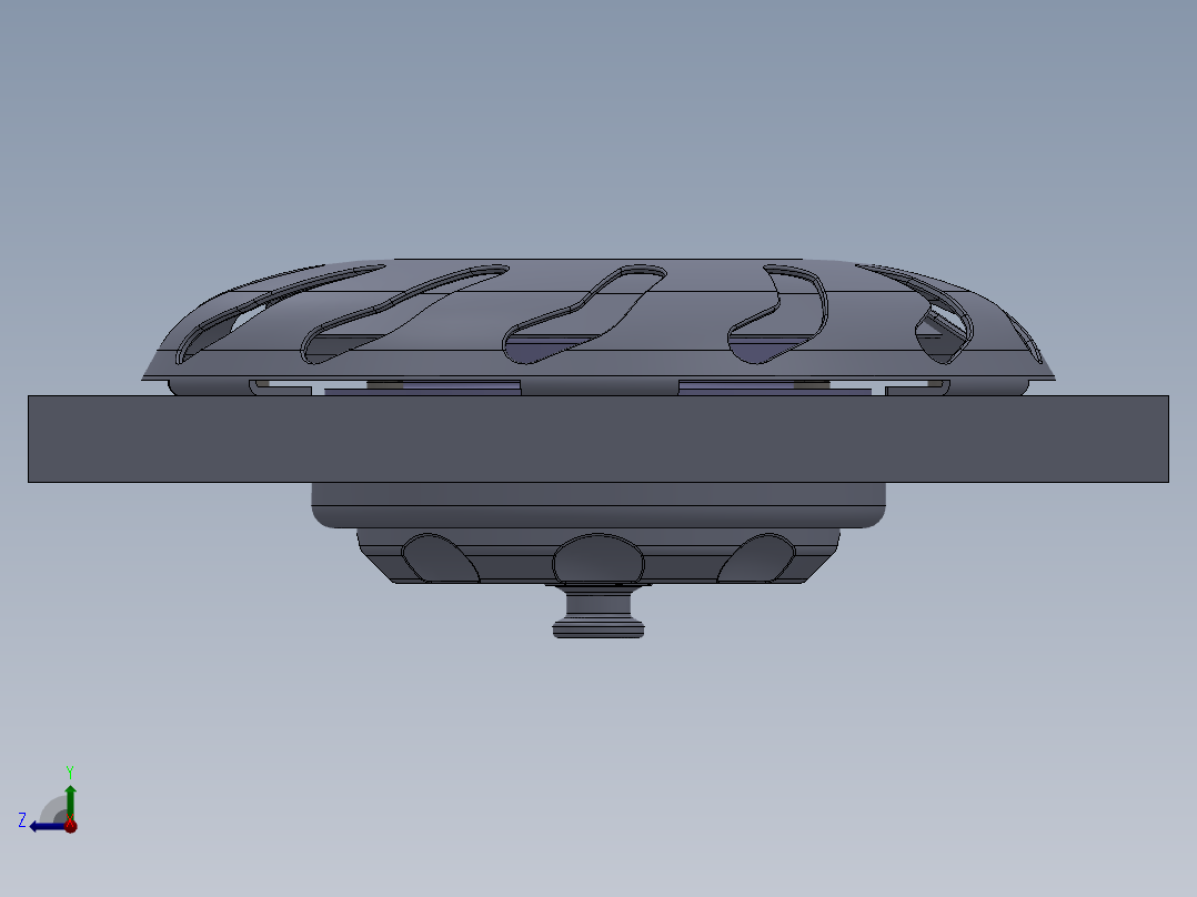 Saare游艇甲板出水孔 3D模型SolidWorks三维设计图右视图