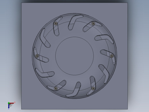 Saare游艇甲板出水孔 3D模型SolidWorks三维设计图俯视缩略图