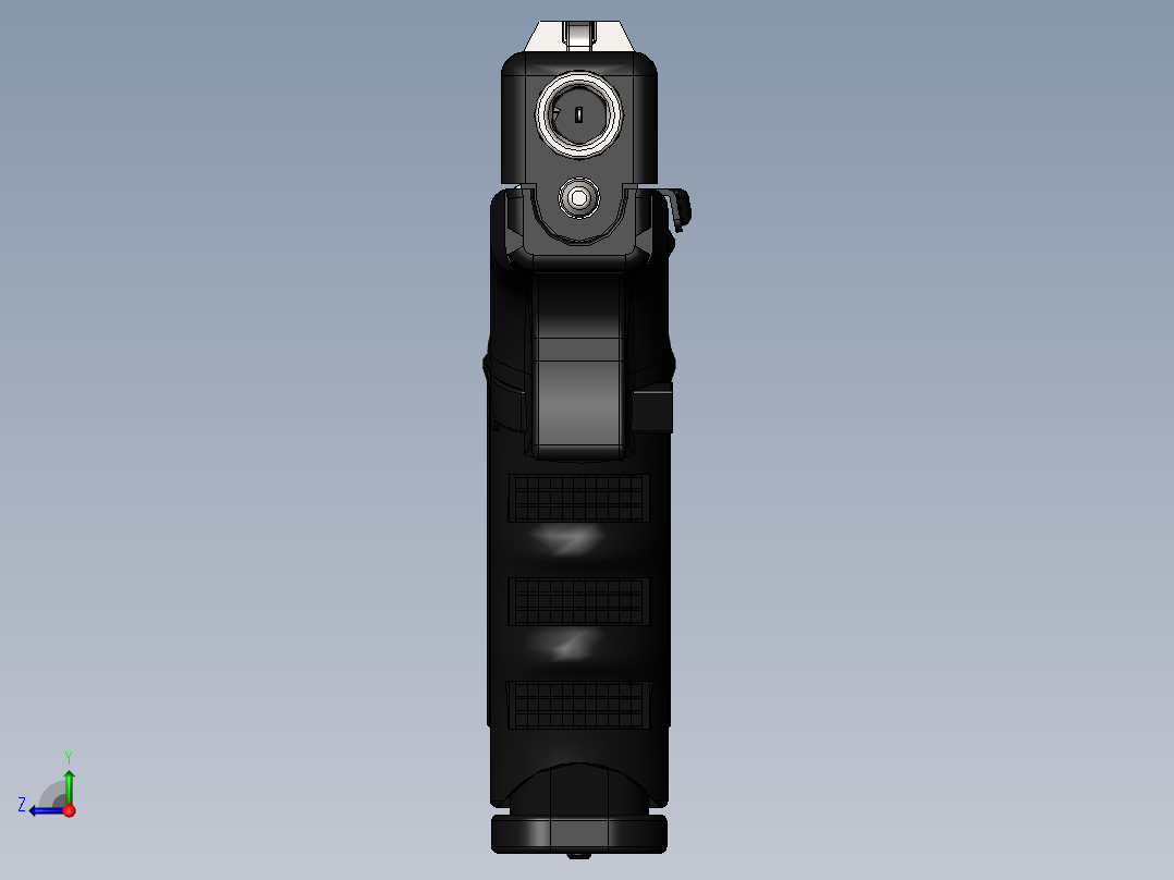 手枪左轮冲锋枪老式狙击步枪设计3D图纸glock-17-17l-34 SW IGS右视图