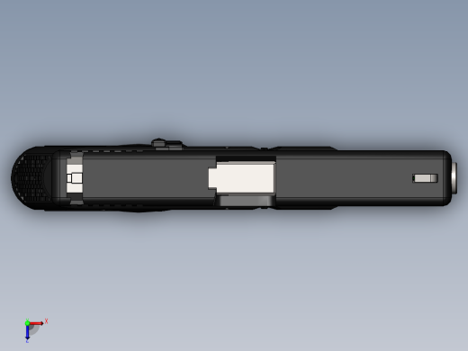 手枪左轮冲锋枪老式狙击步枪设计3D图纸glock-17-17l-34 SW IGS俯视缩略图
