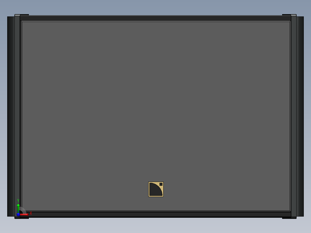 高功率低音炮，18 英寸前视图