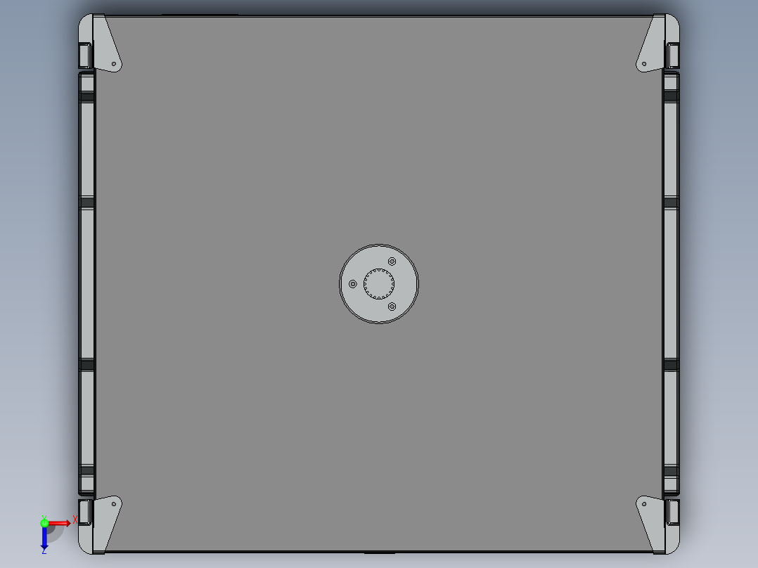 高功率低音炮，18 英寸俯视图