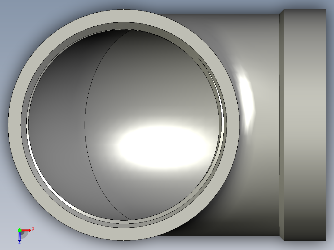 螺纹管弯头-90°等径 DN40俯视图