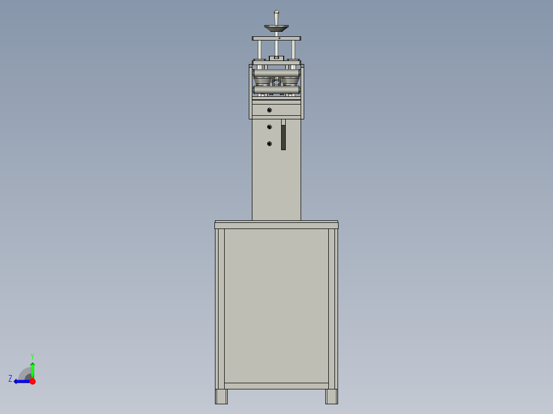 电缆收放保护导向架右视图