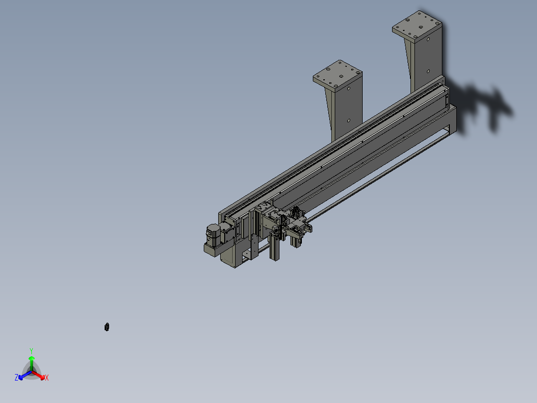 夹膜x正等轴测图
