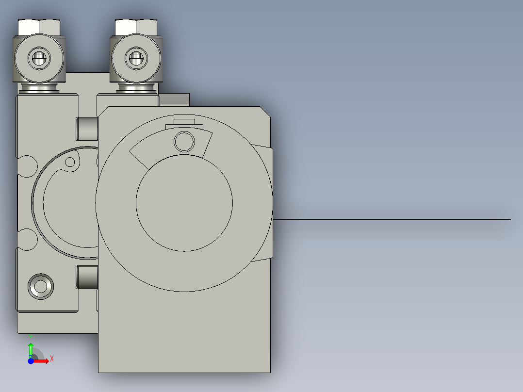 夹膜旋转组件1-21前视图