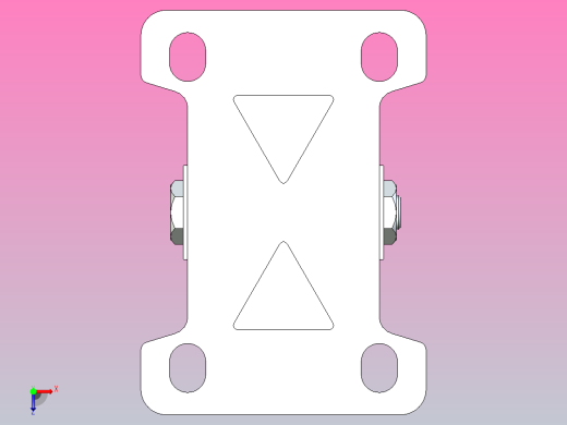 脚轮CKQ01-D90-PB俯视缩略图