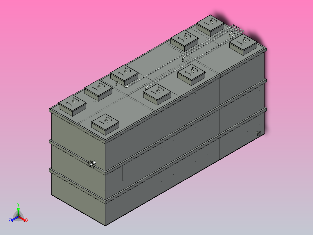 污水一体化池主视图