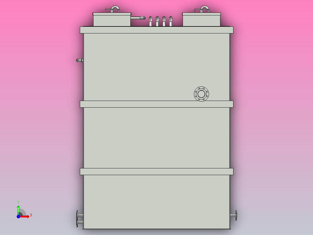 污水一体化池前视图
