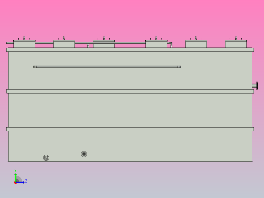 污水一体化池左视缩略图