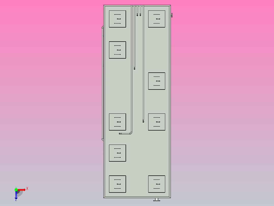 污水一体化池俯视图