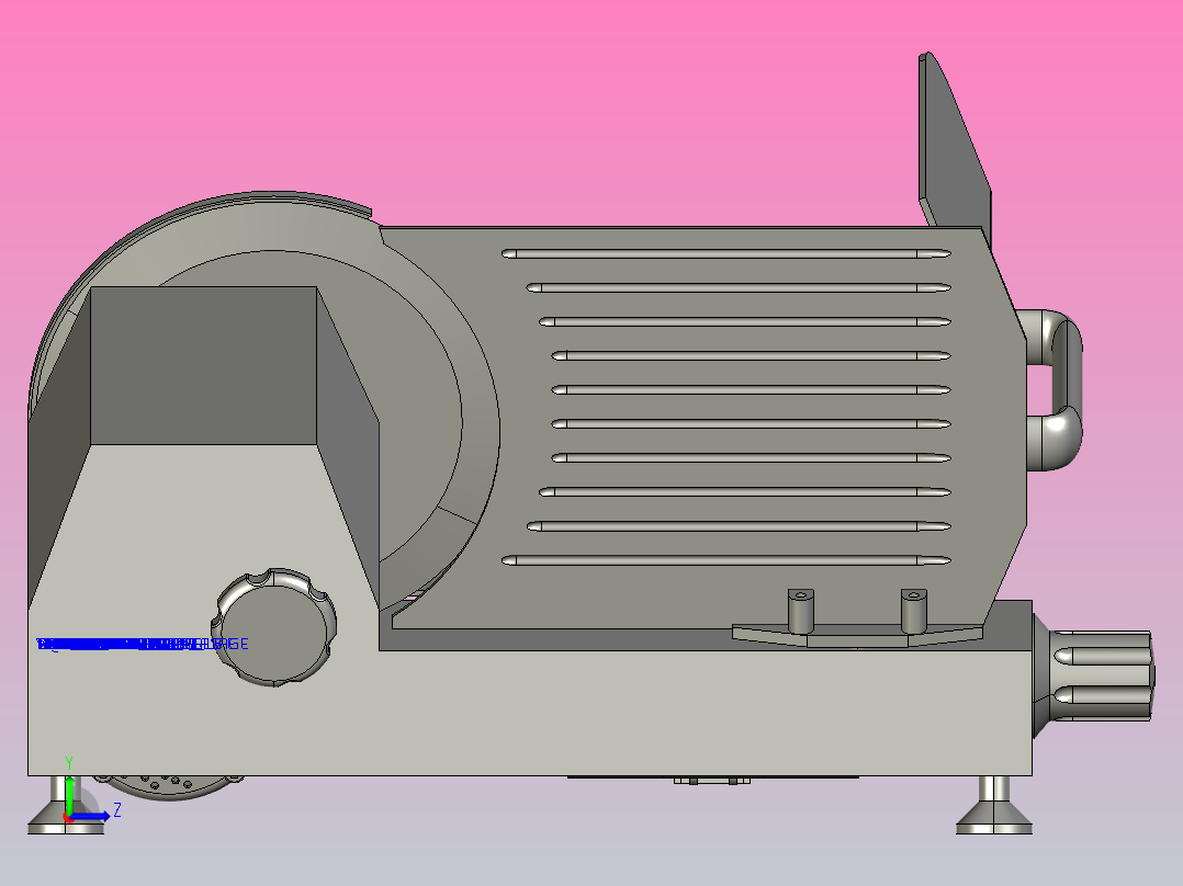 香肠切片机构左视图