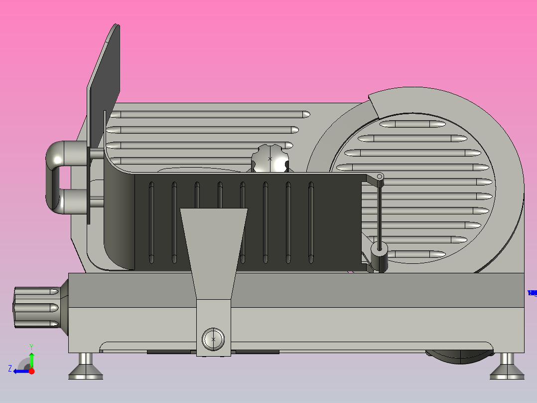 香肠切片机构右视图