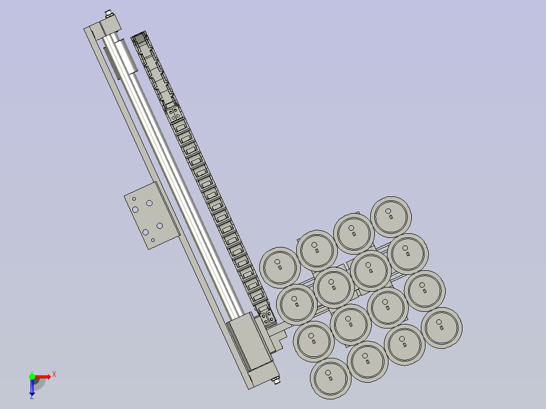XX02-下料机械手装配俯视图