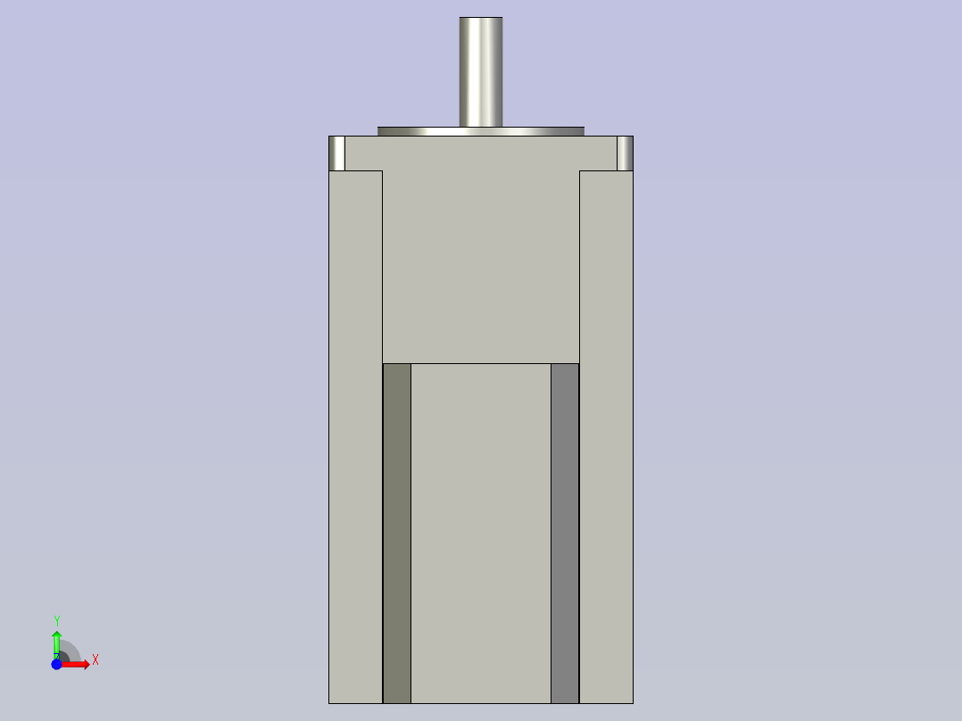 带刹车电机TC57-BZ前视图