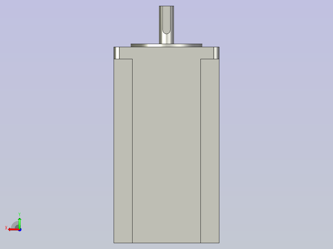 带刹车电机TC57-BZ后视图