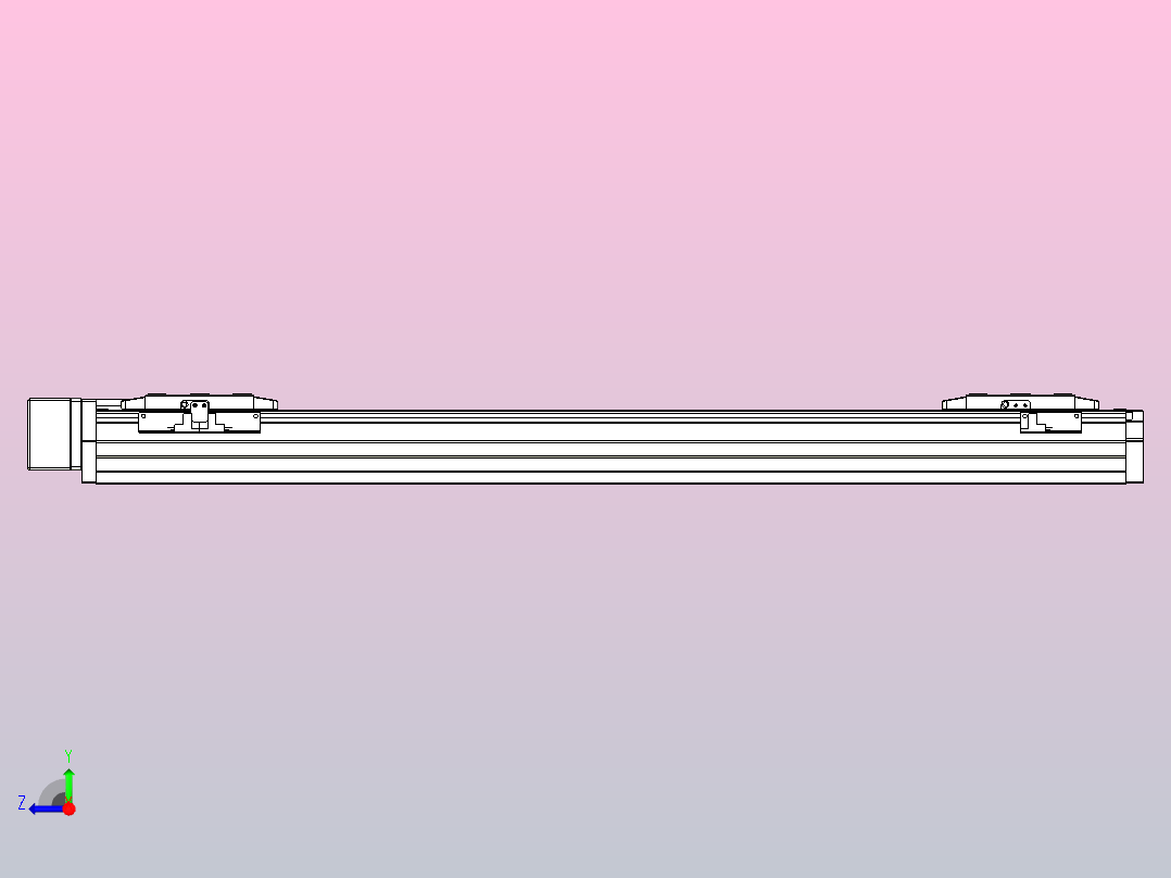 滚珠丝杠线性轴TPA-GCRS-80-1610C-L250-MR-M20-N3右视图