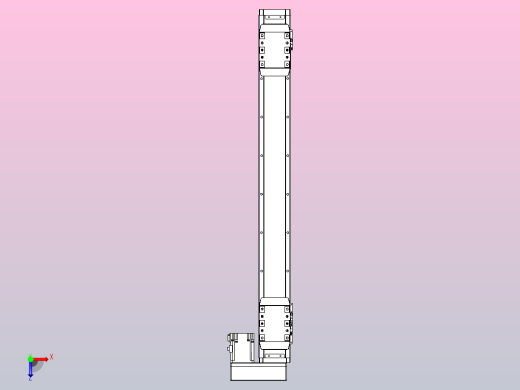 滚珠丝杠线性轴TPA-GCRS-80-1610C-L250-MR-M20-N3俯视缩略图