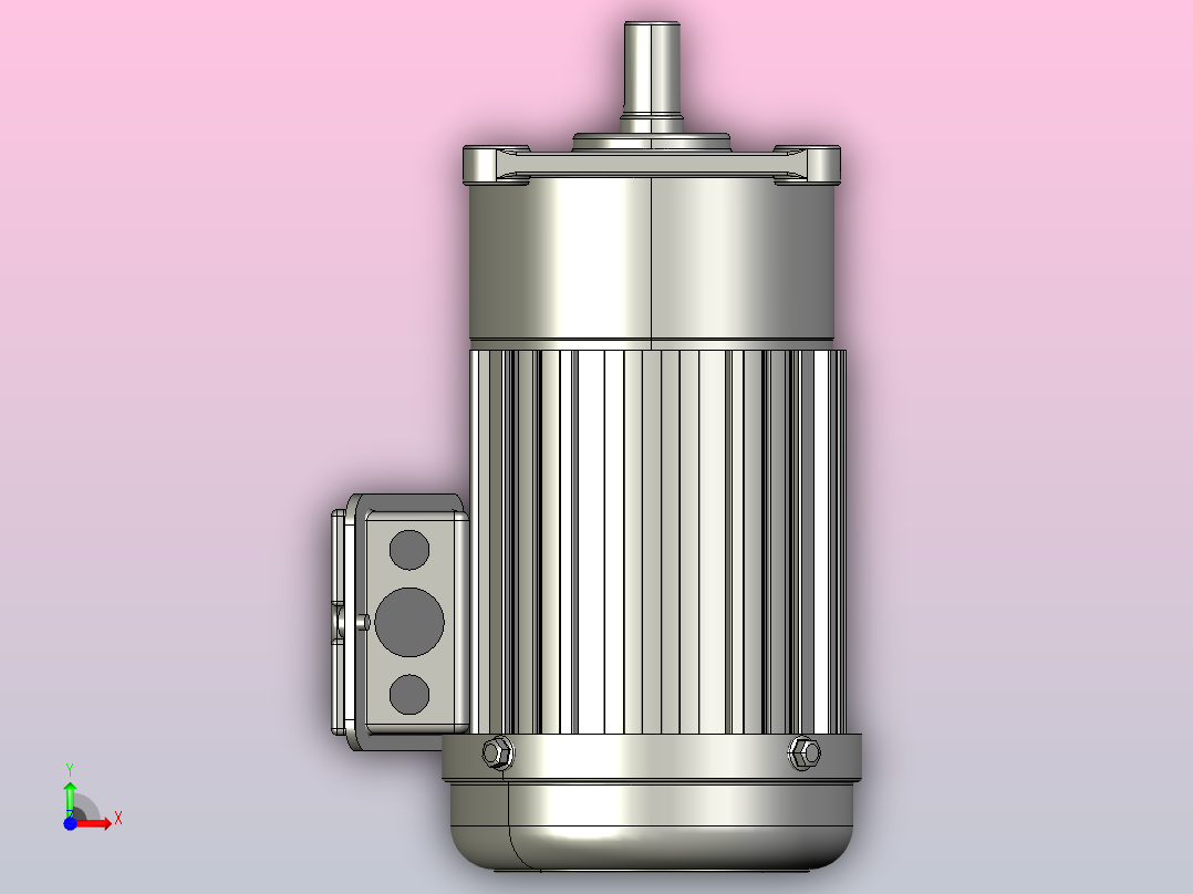 小型常规单相三维单相100W2#立式前视图