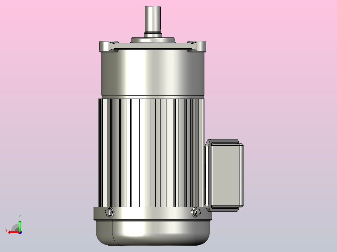 小型常规单相三维单相100W2#立式后视图